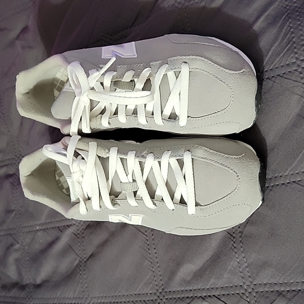 New Balance grey suede sneaker size 8